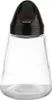 A clear studio shot of a glass shaker with a black lid. Produktbild-Vorschau