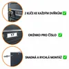 20místná poštovní schránka, antracitová (RAL 7016), hloubka Náhled obrázku produktu 5