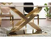 Tavolo da pranzo di design NABIL - bianco / oro Anteprima dell’immagine prodotto 3