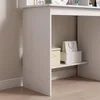 Bílý moderní počítačový stůl s 7 policemi ve stylu loft Náhled obrázku produktu 5