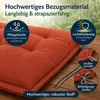BURI 2x Auflagen Set Hochlehner für Gartenstühle 120x48x7cm Produktbild-Vorschau 6