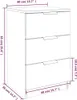 vidaXL Nočný stolík Concrete Grey 40x36x65 cm Náhľad obrázku produktu 8