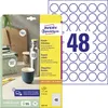 Avery Zweckform 6223-10 Runde Etiketten, A4, Ø 30 mm, weiß Produktbild-Vorschau 1