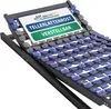 A close-up, angled view of an adjustable bed frame slatted base. Produktbild-Vorschau