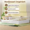 Lit au sol en bois massif 140 x 200 cm, lit d'enfant en pin Voir les images du produit 7