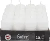 HOFER Candele a colonna 20 pezzi bianche - 4x7 cm - Lunga Anteprima dell’immagine prodotto 1