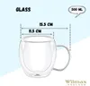 Gobelet en verre à double paroi Wilmax, 500 ml, lot de 6 Voir les images du produit 4