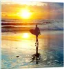 Bilder auf glas - Surfer sonnenuntergang ozean brett - Produktbild-Vorschau 1
