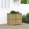 vidaXL Bac à plantes 70x70x70 cm Bois de pin imprégné Voir les images du produit 2