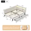 INONEFT Polsterbett 140x200cm mit LED und USB, Schlafsofa Produktbild-Vorschau 7