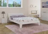 Weißes modernes Doppelbett 160x200 Bettgestell Holzbett Produktbild-Vorschau 2