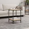 vidaXL Konferenčný stolík Sonoma Oak 40x40x55 cm Materiál Náhľad obrázku produktu 2