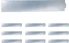 Relaxdays Rasenkante, 10er Set, HxB: 18 x 100 cm, Stahl, Produktbild-Vorschau 1