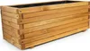 Pflanzkasten Holz mit Vlies 180x42x38cm naturbraun - XXL Produktbild-Vorschau 2
