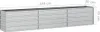 A long, silver planter box with multiple compartments, shown from a slight angle against a white background. Náhled obrázku produktu