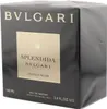 Bvlgari Splendida Jasmin Noir Box in Schwarz-Gold mit edlem Design, goldene Schrift und 100 ml-Angabe am unteren Rand. Voir les images du produit