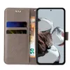 A flip cover phone case with card slots and a phone inserted. Produktbild-Vorschau