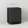 HOMCOM Mülleimer 2 x 25L Treteimer mit Deckel Fußpedal Produktbild-Vorschau 3