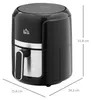 HOMCOM Heißluftfritteuse 4 L, 12 Programme, 80-200° C Produktbild-Vorschau 3