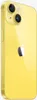 A yellow iPhone 14 is shown from a side angle against a white background. Produktbild-Vorschau