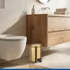 WENKO Poubelle à pédale Leman en or mat 3L Voir les images du produit 2