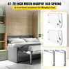 A Murphy bed mechanism and its components are shown in a room with a bed. Produktbild-Vorschau