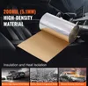 A roll of soundproofing material is shown unrolled in the interior of a car, with text overlays describing its features and benefits. Anteprima dell’immagine prodotto