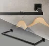 Obdélníkový věšák na zeď ML-Design, 30x90 cm, černý, z Náhled obrázku produktu 1