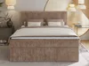 MKS MEBLE Boxspringbett 180x200 Braun Cord, Boxspringbett Produktbild-Vorschau 4