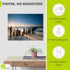 ARTland Poster Sonnenuntergang Strand Wellenbrecher Größe: Produktbild-Vorschau 2