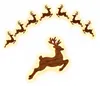LED Weihnachtsbeleuchtung Rentier, 7-teiliges 3D Holz Produktbild-Vorschau 1