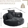 Sweiko Lazy Sofa Wytrzymała wygodna leżanka z wysokim Podgląd zdjęcia produktu 6