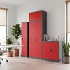 Armoire de bureau Armoire en acier anthracite-rouge Voir les images du produit 8