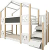 Sweiko Lit superposé 90 x 200 cm,Lit d'enfant cabane avec Voir les images du produit 15