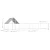 vidaXL Pollaio 8x2x2 m Acciaio zincato Anteprima dell’immagine prodotto 12