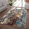 TT Home Moderner Teppich Wohnzimmer Kunstvoll Holzplatten Produktbild-Vorschau 1