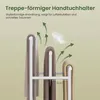 EUGAD Handtuchständer, Handtuchhalter weiß stehend, mit 3 Produktbild-Vorschau 5