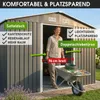BRAST Gerätehaus Geräteschuppen Metall | 278x195x192 | Produktbild-Vorschau 6