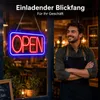 LED Neon Open Schild 42 x 23 cm mit Ein/Aus-Schalter, 12V Produktbild-Vorschau 3