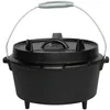 Dutch Oven Set Gusseisen Deckelheber Feuertopf Schmortopf Produktbild-Vorschau 8