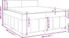 vidaXL Boxspringbett mit Matratze Schwarz 200x200 cm Stoff Produktbild-Vorschau 8