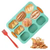 Backform Brötchen Silikon, Baguette Brotbackform mit 9 Produktbild-Vorschau 1
