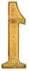 KOTARBAU® 3D Hausnummer Ziffer"1“ aus Messing 20 cm Produktbild-Vorschau 4