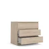 Commode Nada 3 tiroirs finition hickory. Voir les images du produit 4