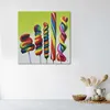 Leinwandbild fünf bunte lutscher 30x30 cm Feeby farbe Produktbild-Vorschau 2