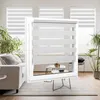 Doppelrollo Fenster ohne Bohren 135x130cm grau Produktbild-Vorschau 5