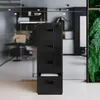 A black filing cabinet with four drawers is shown in an office setting. Anteprima dell’immagine prodotto