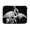 MuchoWow® Laptop Hülle 13 Zoll Flamingos in Schwarz und Produktbild-Vorschau 1