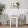 Homestyle4u Essgruppe mit 2 Stühlen Holz Gold Eiche Weiß Produktbild-Vorschau 10