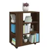 vidaXL Szafka na kółkach brązowy dąb 60x35x75 cm materiał Podgląd zdjęcia produktu 5